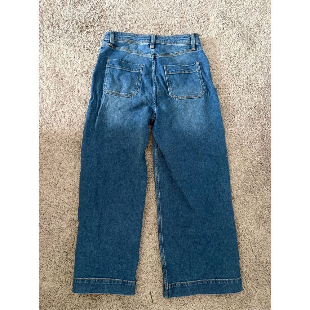 Boden Denim Wide Leg Jeans Size 8R - Picture 4 of 7